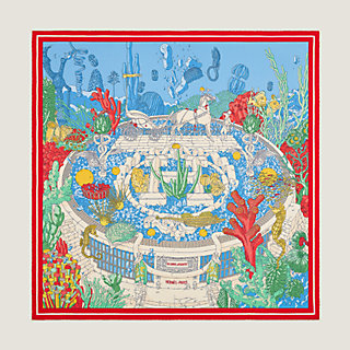 新品未使用♡HERMES♡カレ70  EX-LIBRIS ATLANTIS ex-libris-atlantis-scarf-70--